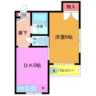 クレール五番館【3階】の間取り