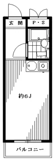 プラムハイツDoi【3階】の間取り
