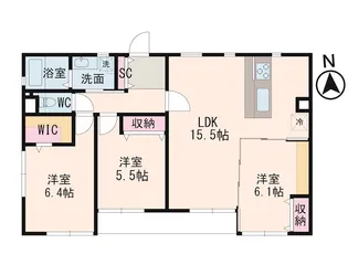 ハイム林【2階】の間取り