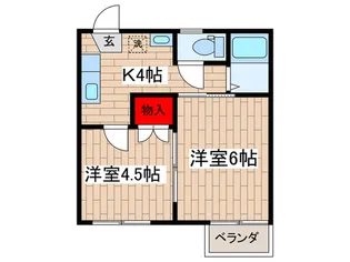 ハミングSRII【1階】の間取り