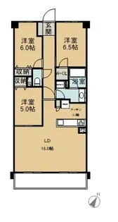 レーベン守谷 THE BRIDGE【5階】の間取り