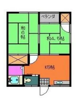 第2渋谷ハイツ【1階】の間取り