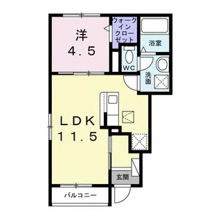プログレス B【1階】の間取り