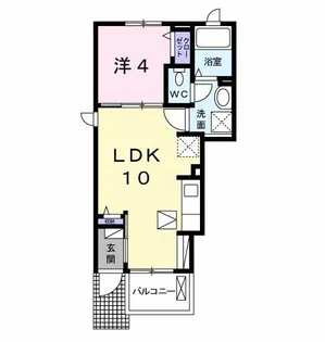 アドラブール【1階】の間取り