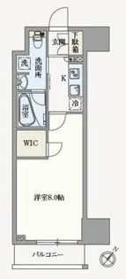 アジールコート汐浜キャナル【5階】の間取り