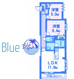 フロントマーレ湘南【2階】の間取り