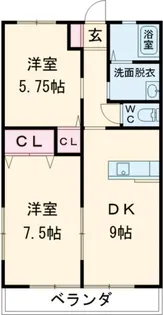 レトアミールB【1階】の間取り