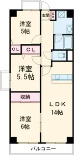 サワン東太田【2階】の間取り