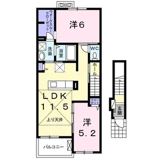 シャルマンカーサ【2階】の間取り