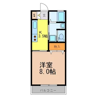 プリムローズ(大曽)【3階】の間取り