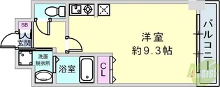 アーバンフラッツ王子公園【8階】の間取り