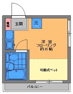 コーポK【1階】の間取り