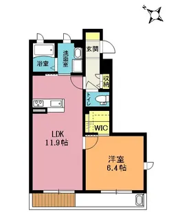 SHMル・シエル ドゥ【1階】の間取り