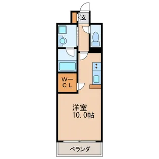 GRAND ESPOIR IZUMI【8階】の間取り
