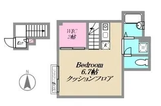 フルール・ステゥディオ【2階】の間取り