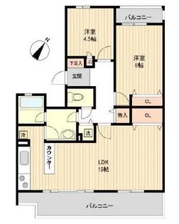 セレーノ大宮C棟C棟【3階】の間取り