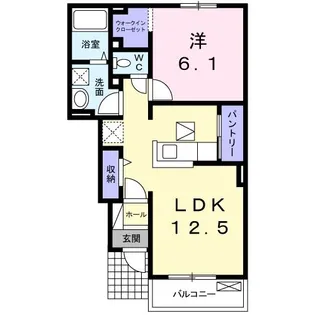 メゾンステージ水野 A【1階】の間取り