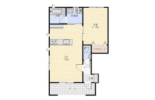 Villa Grace 北日吉【1階】の間取り