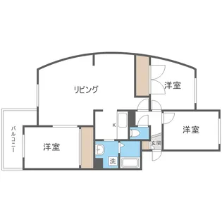 ベルマージュ522【3階】の間取り
