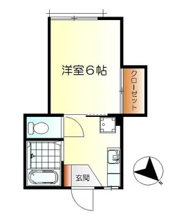 北岡ハイツ【1階】の間取り