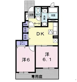 ハッピー・ステージ II番館【1階】の間取り