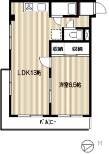 ニューランドマンション【1階】の間取り