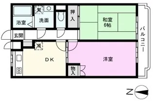 ジュネスタウン北戸田【1階】の間取り