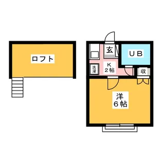 ハイツウイスタリアA【2階】の間取り