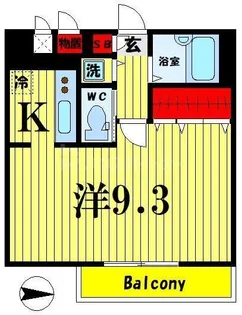 レニエ・ラ・ヴェルトゥ【3階】の間取り