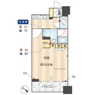 クリオ黄金町弐番館【3階】の間取り