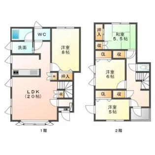 北郷9条8丁目貸室【1階】の間取り