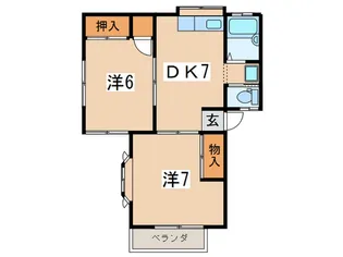 エイレ-ネ【2階】の間取り