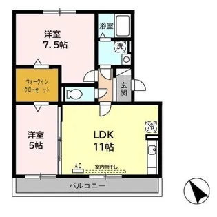 メゾン秋葉山【3階】の間取り