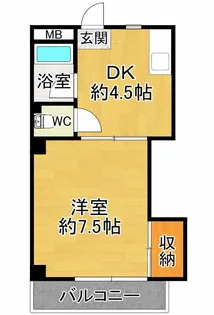 アテイン朱雀【4階】の間取り