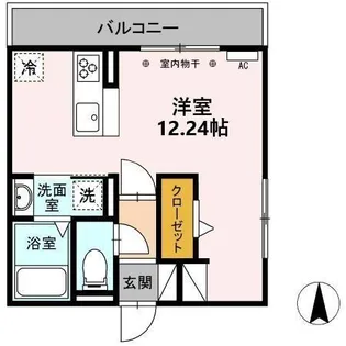 グランヴィア徹明通【2階】の間取り