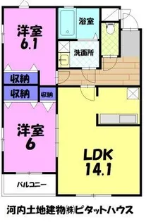鈴富レジデンス B【3階】の間取り