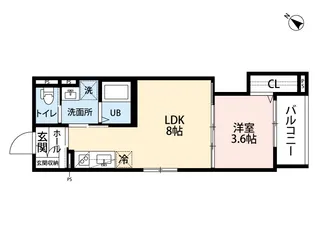 robot home吉塚【3階】の間取り