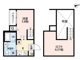 イーナ島崎【1階】の間取り