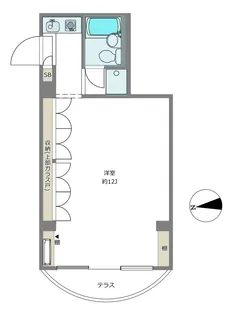 YKマンション【1階】の間取り