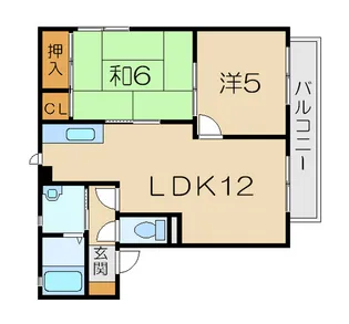 カーサ カナマキ【2階】の間取り