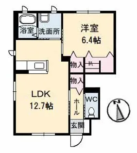 花ポート C【1階】の間取り