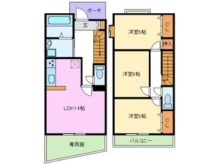 レアールビバシティーKの間取り