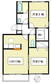 ソレーユII【1階】の間取り