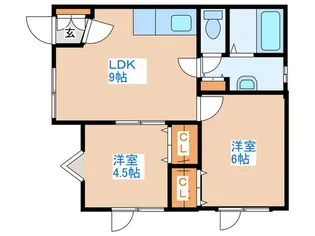 きくハイツ【2階】の間取り