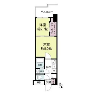 セレニテ兵庫エクラ【6階】の間取り
