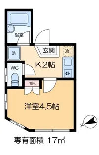 ハイツこぐま【3階】の間取り
