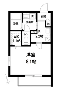 ヴィラ ときわ台【2階】の間取り