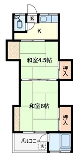 第一小川荘【2階】の間取り