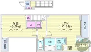 カントリーレイク3【2階】の間取り