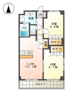 プラザ・シフォレII【2階】の間取り